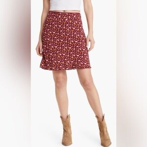 NWOT Free People IRL Floral Skirt Size 2